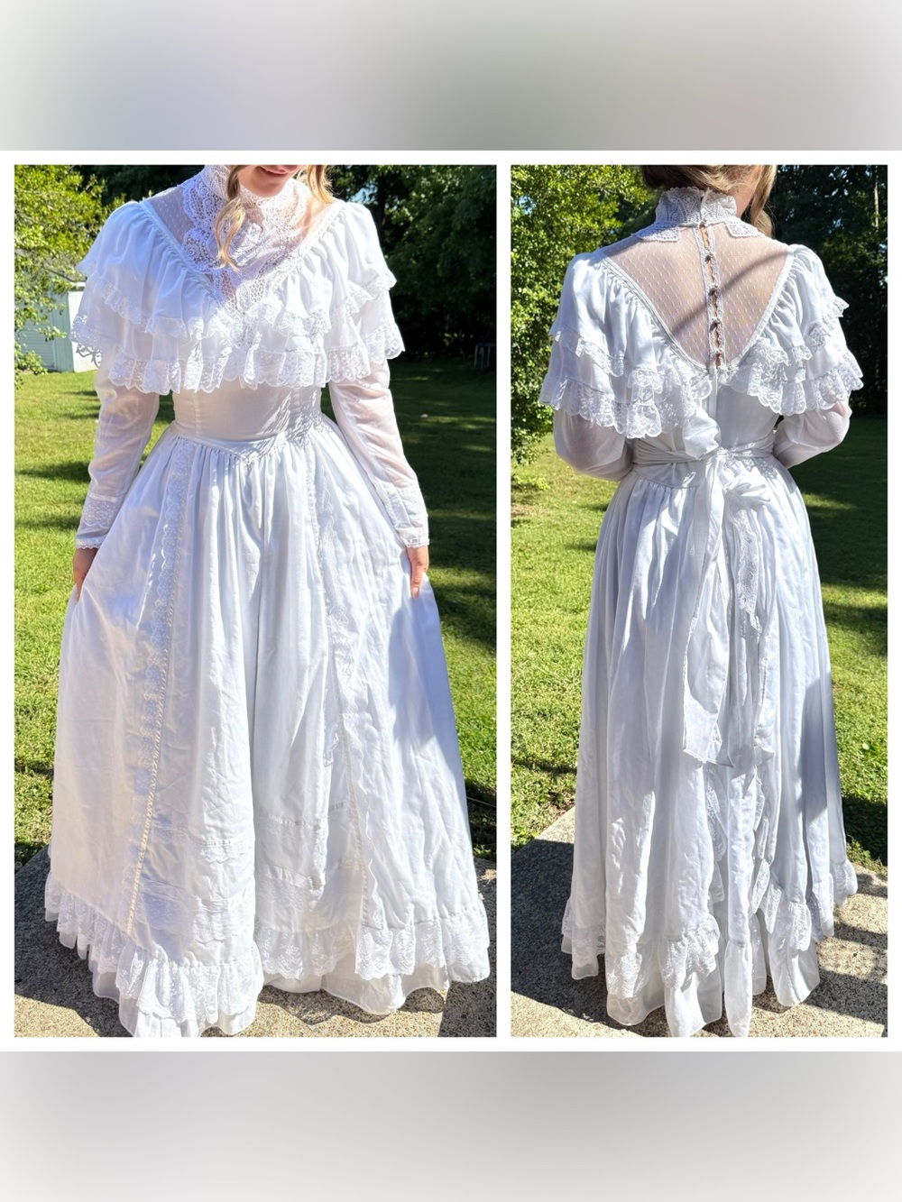 Vintage 1970’s Gunne Sax ROMANTIC RENAISSANCE BRIDAL COLLECTION wedding dress. 9